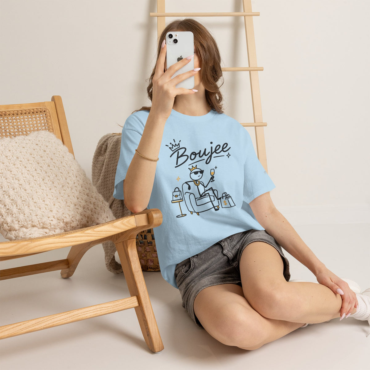"Boujee" Tee — Graphic Luxury Lifestyle T‑Shirt