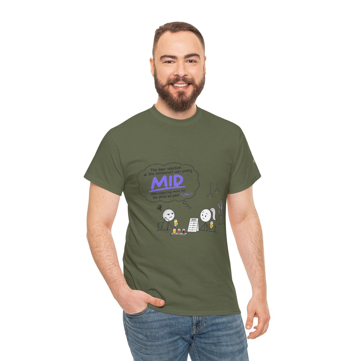 "Mid" GenZ Slang Humor T‑Shirt