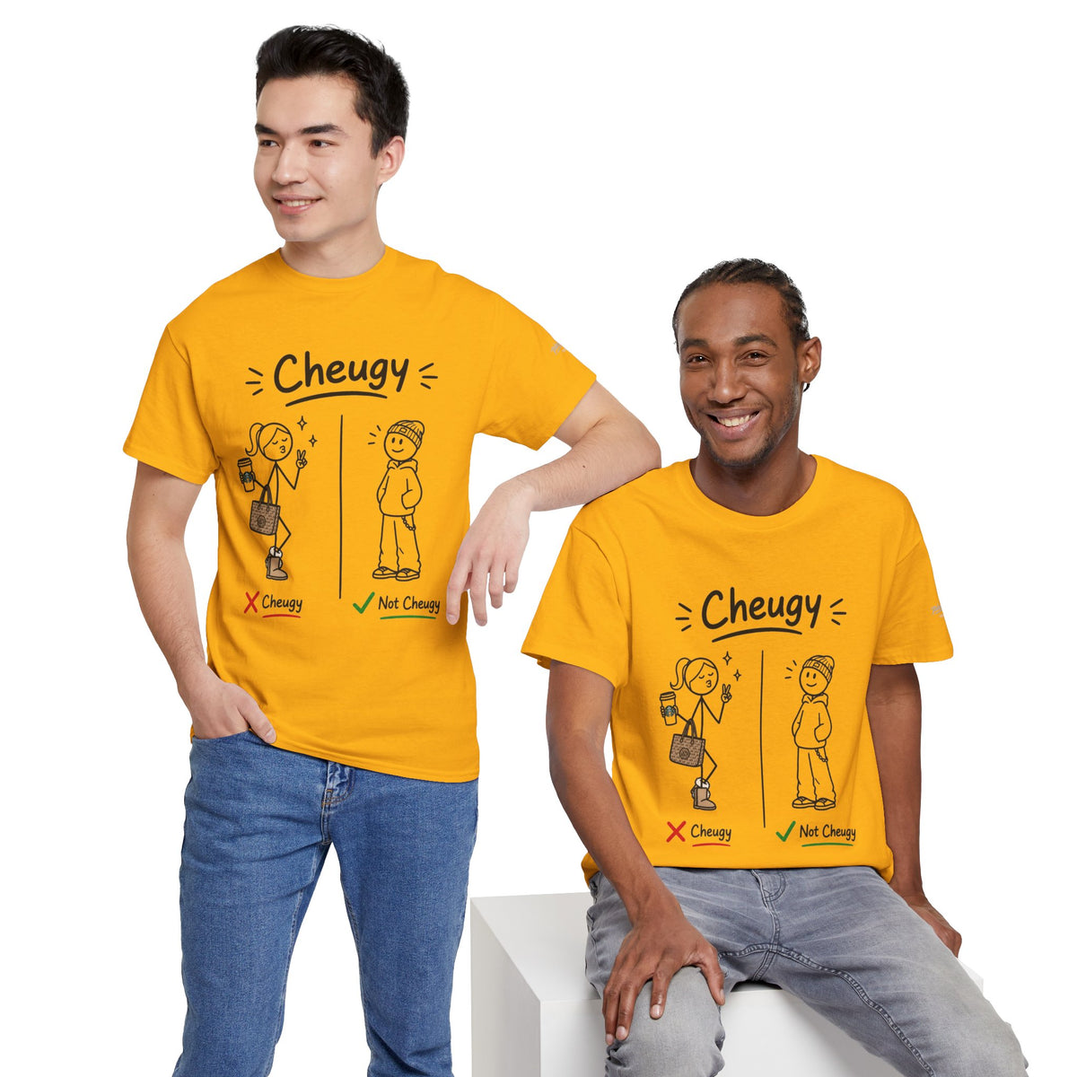 Cheugy vs Not Cheugy Graphic Tee