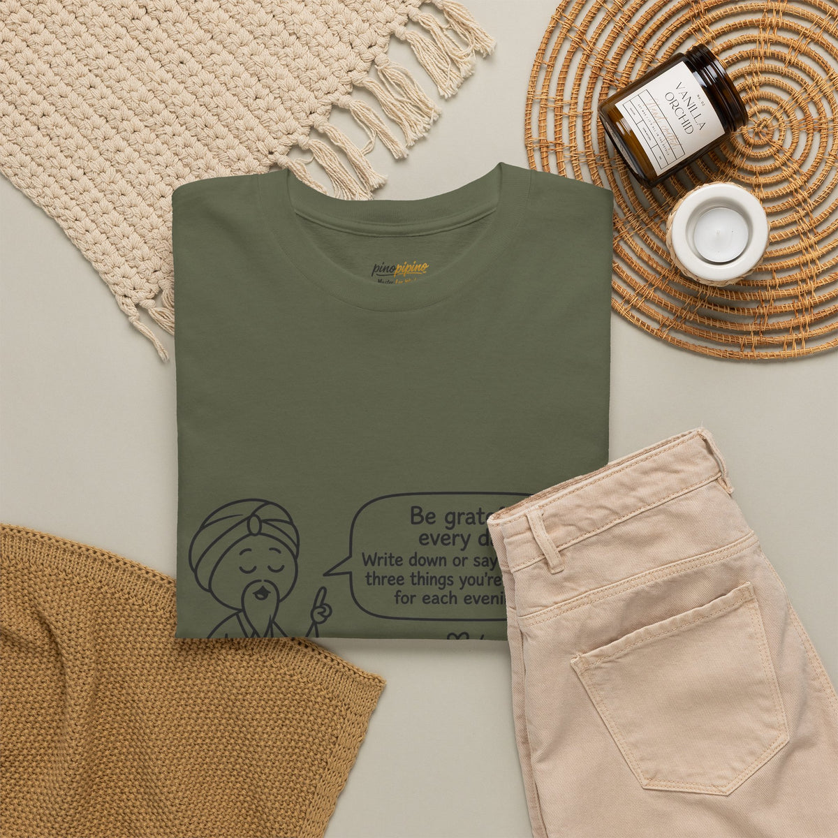 Gratitude Master Lee's Wisdom Tee — "Be grateful every day" Graphic T-Shirt