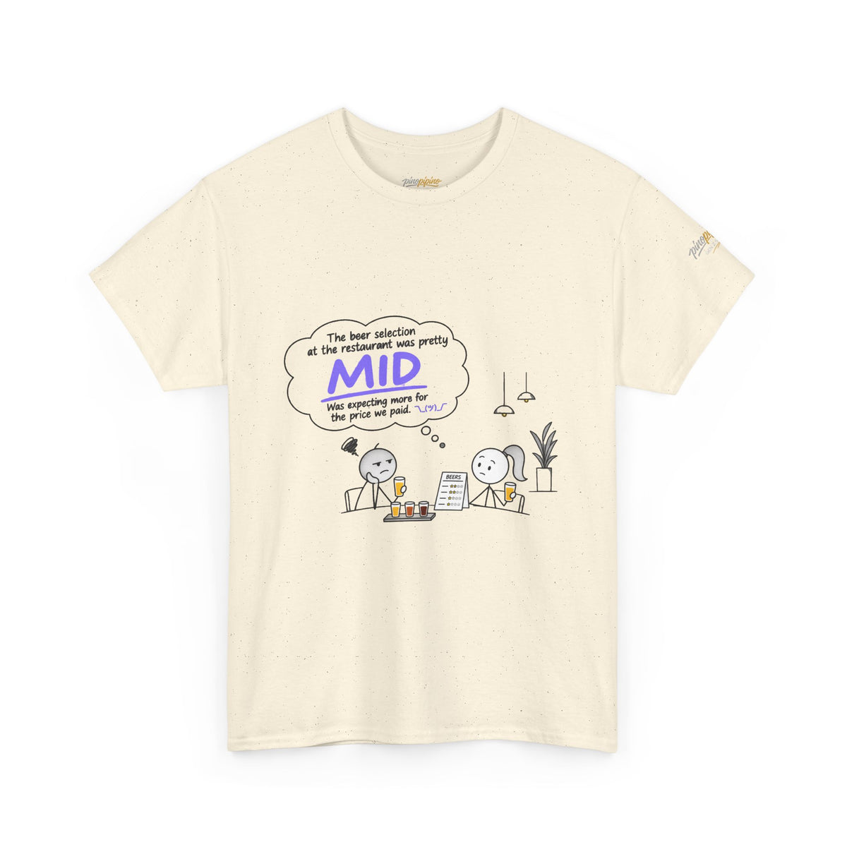 "Mid" GenZ Slang Humor T‑Shirt
