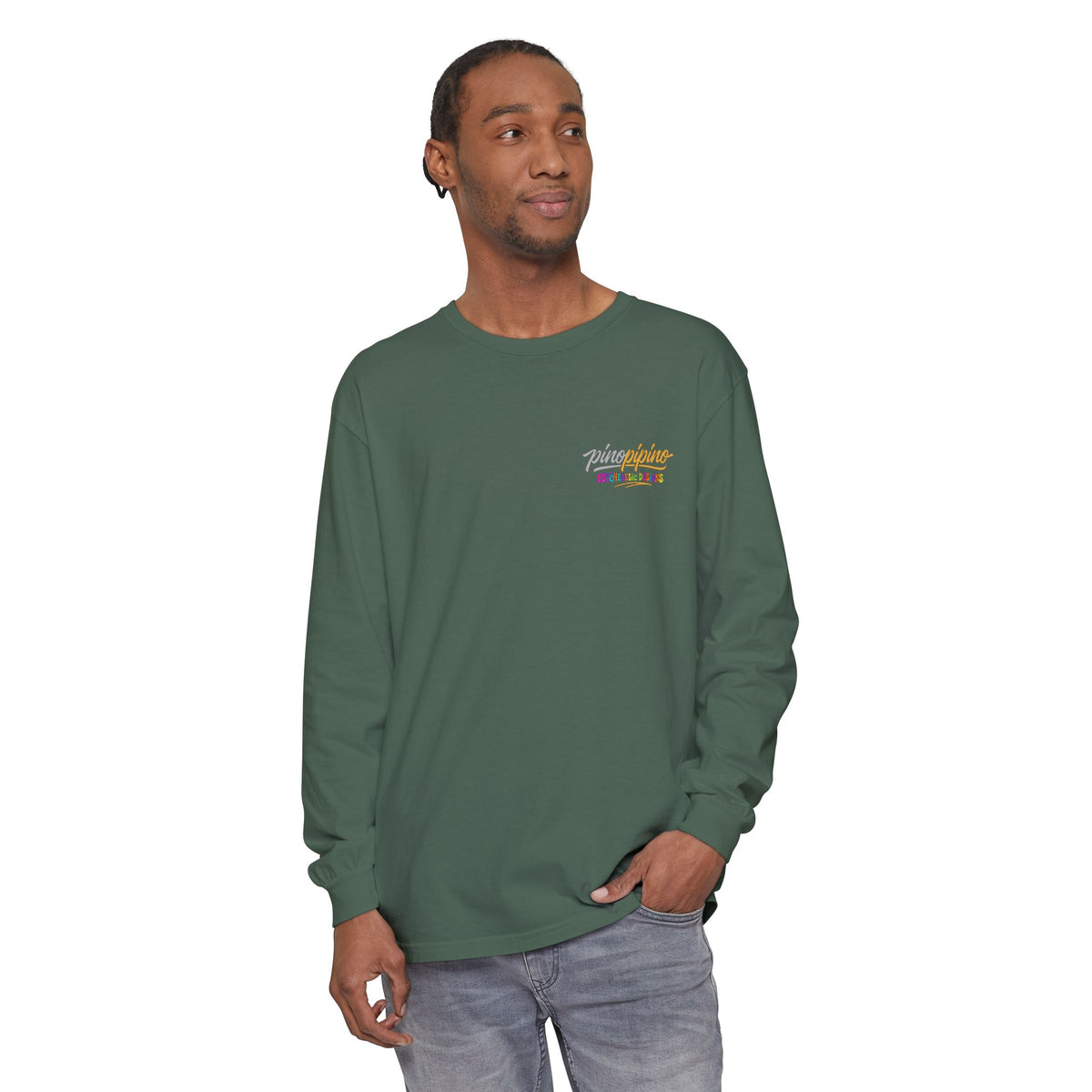 Psychedelic Mushroom Long Sleeve T‑Shirt — "Shrooming Where the Grass Is Greener"