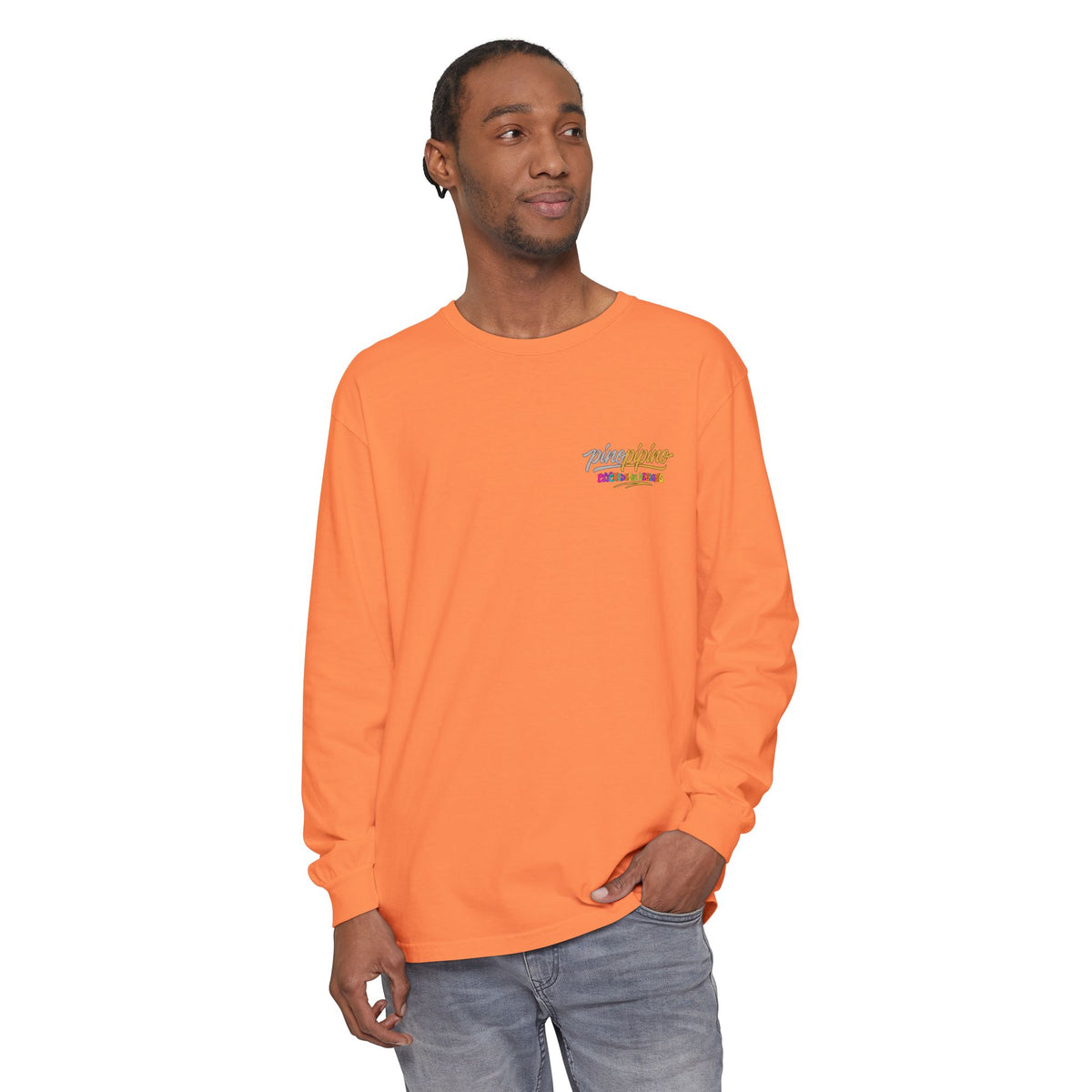 Psychedelic Mushroom Long Sleeve T‑Shirt — "Shrooming Where the Grass Is Greener"