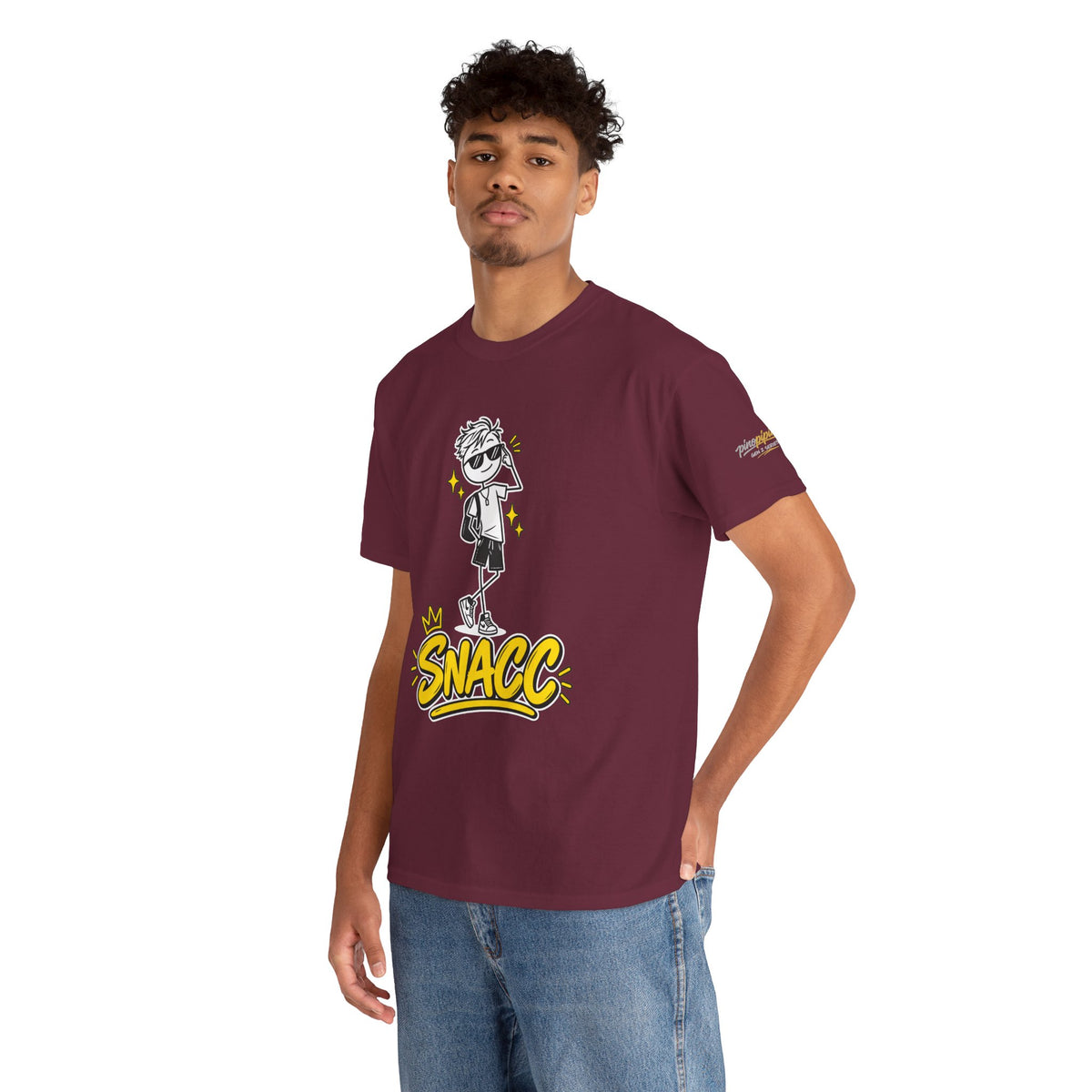 “SNACC” Man Graphic Streetwear Tee