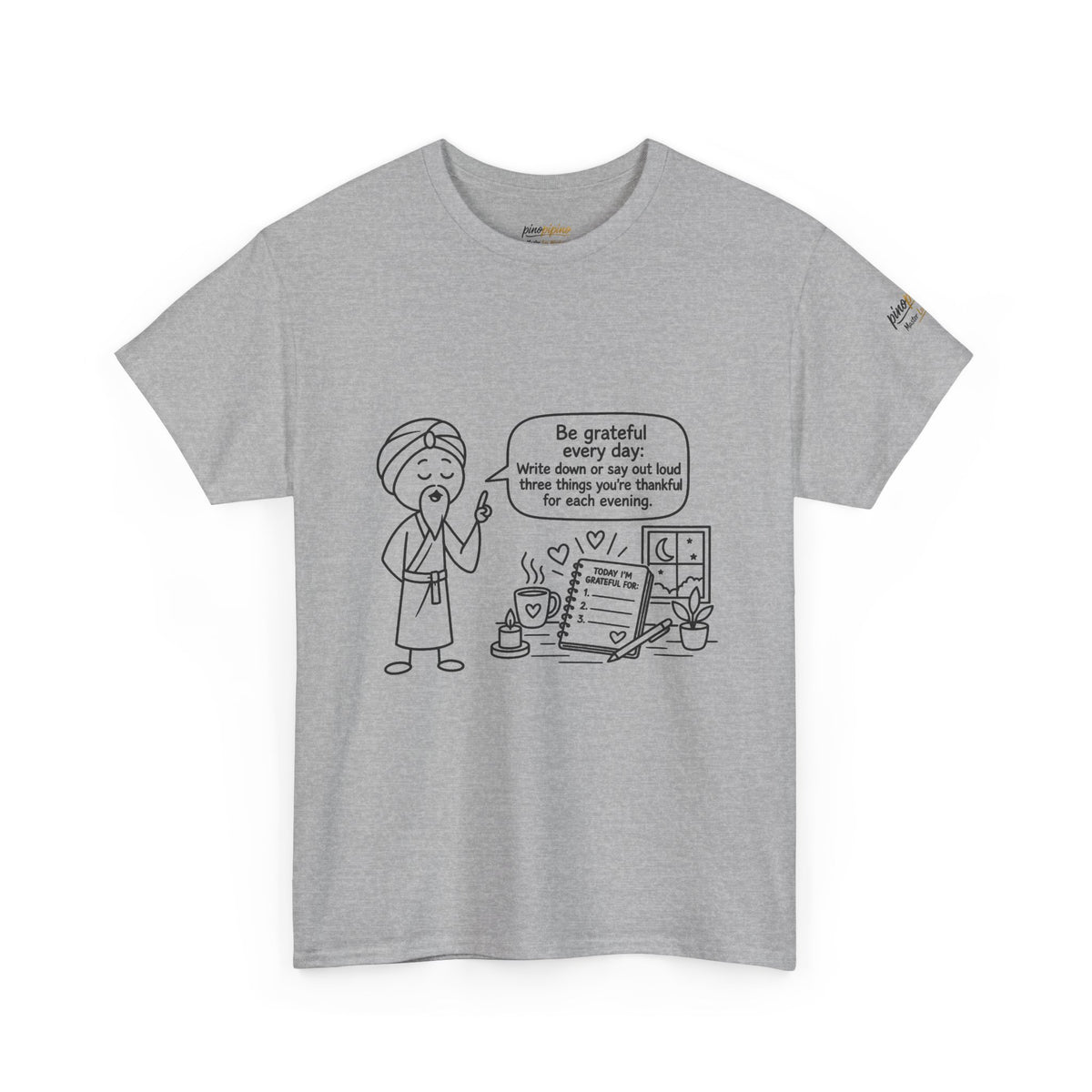 Gratitude Master Lee's Wisdom Tee — "Be grateful every day" Graphic T-Shirt