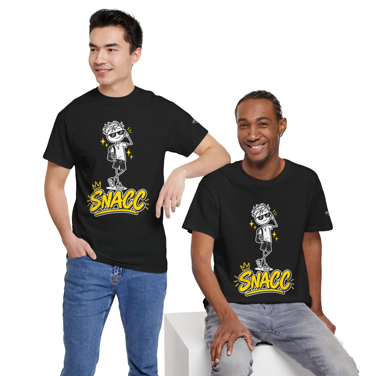 “SNACC” Man Graphic Streetwear Tee