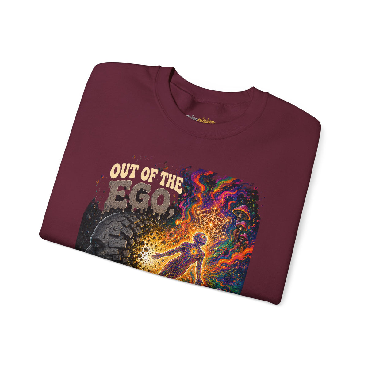 "Out of the Ego Into the DMT Blast" Psychedelic Crewneck Sweatshirt