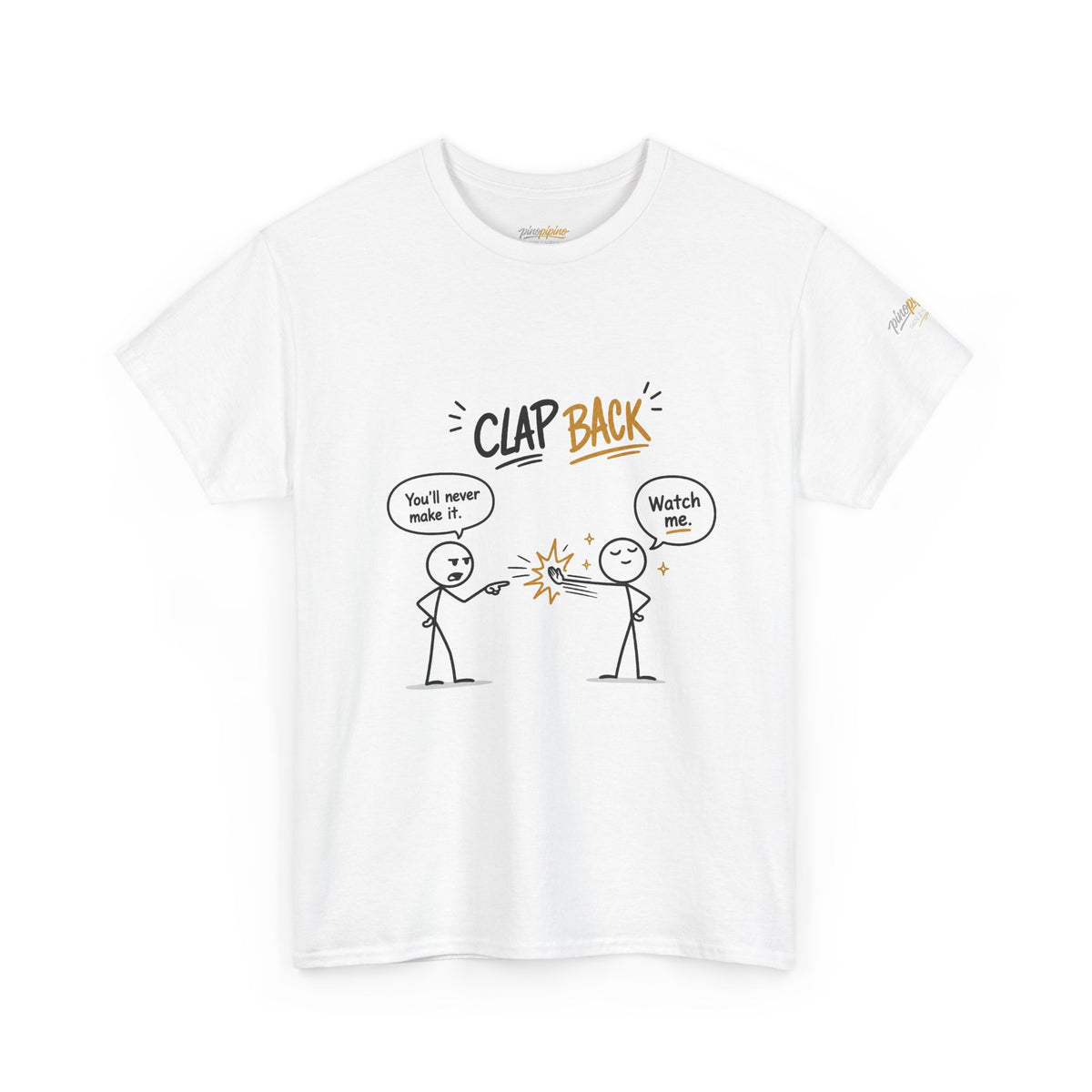 "Clap Back" Tee — Funny Stick Figure 'Clap Back' Graphic T-Shirt