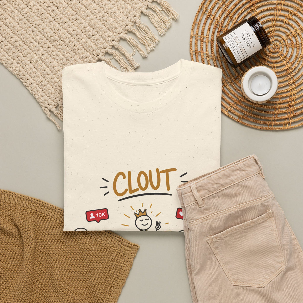 "Clout" Social Media Graphic Tee