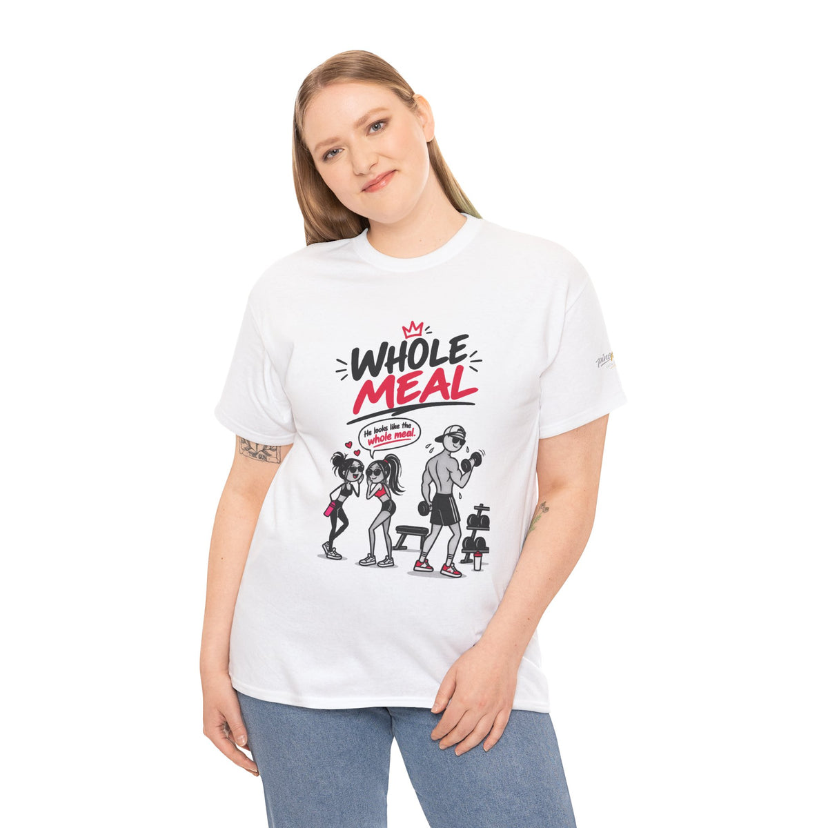 Fitness Tee — "Whole Meal" Gym Motivation Shirt