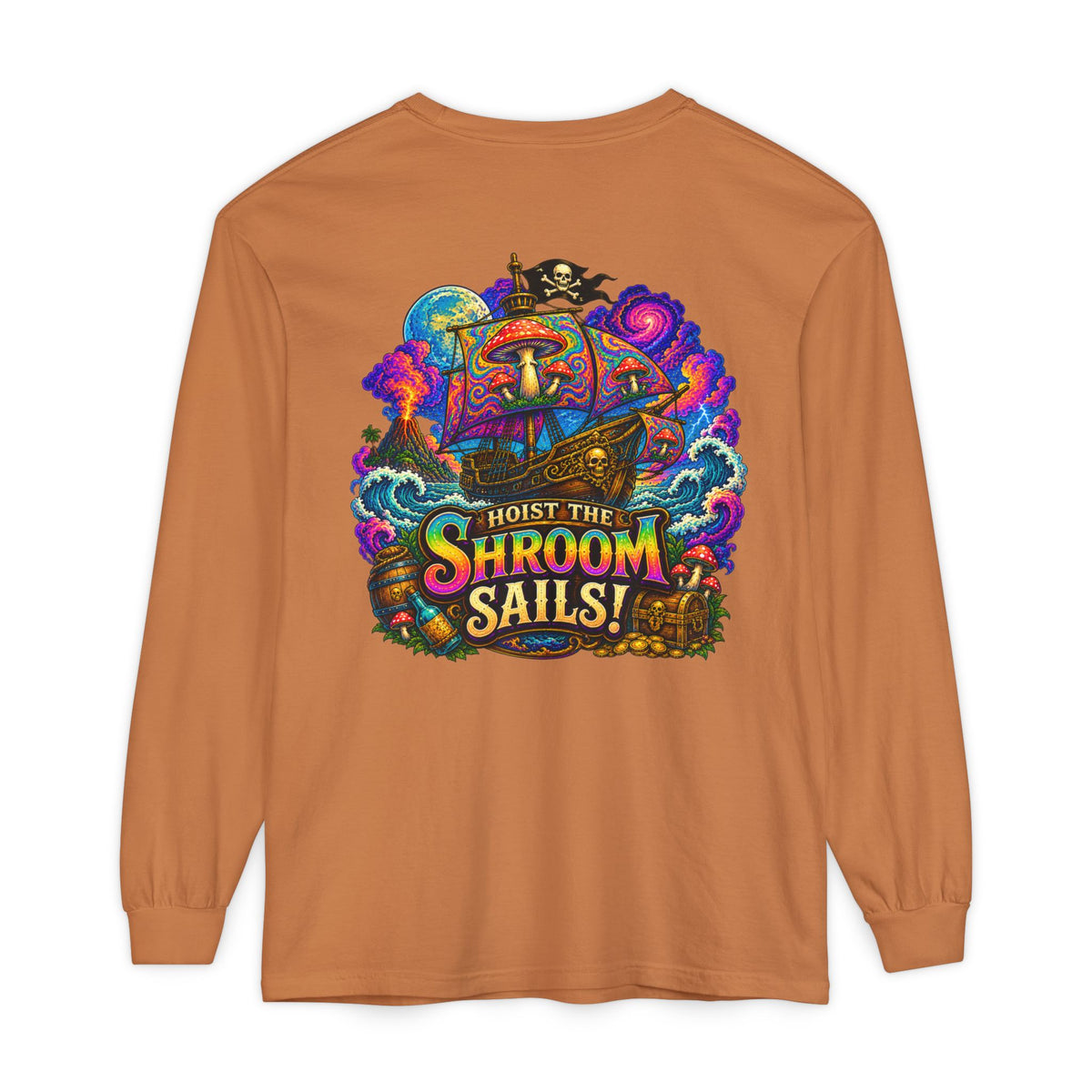 Hoist the Shroom Sails! Long Sleeve T‑Shirt