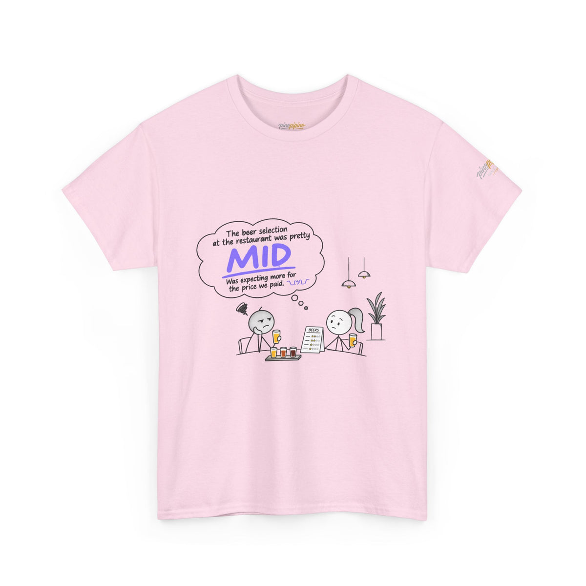 "Mid" GenZ Slang Humor T‑Shirt