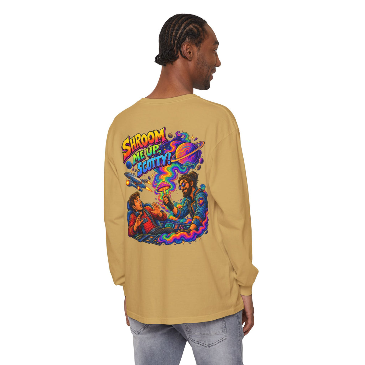 Shroom Me Up Scotty! Long Sleeve T‑Shirt