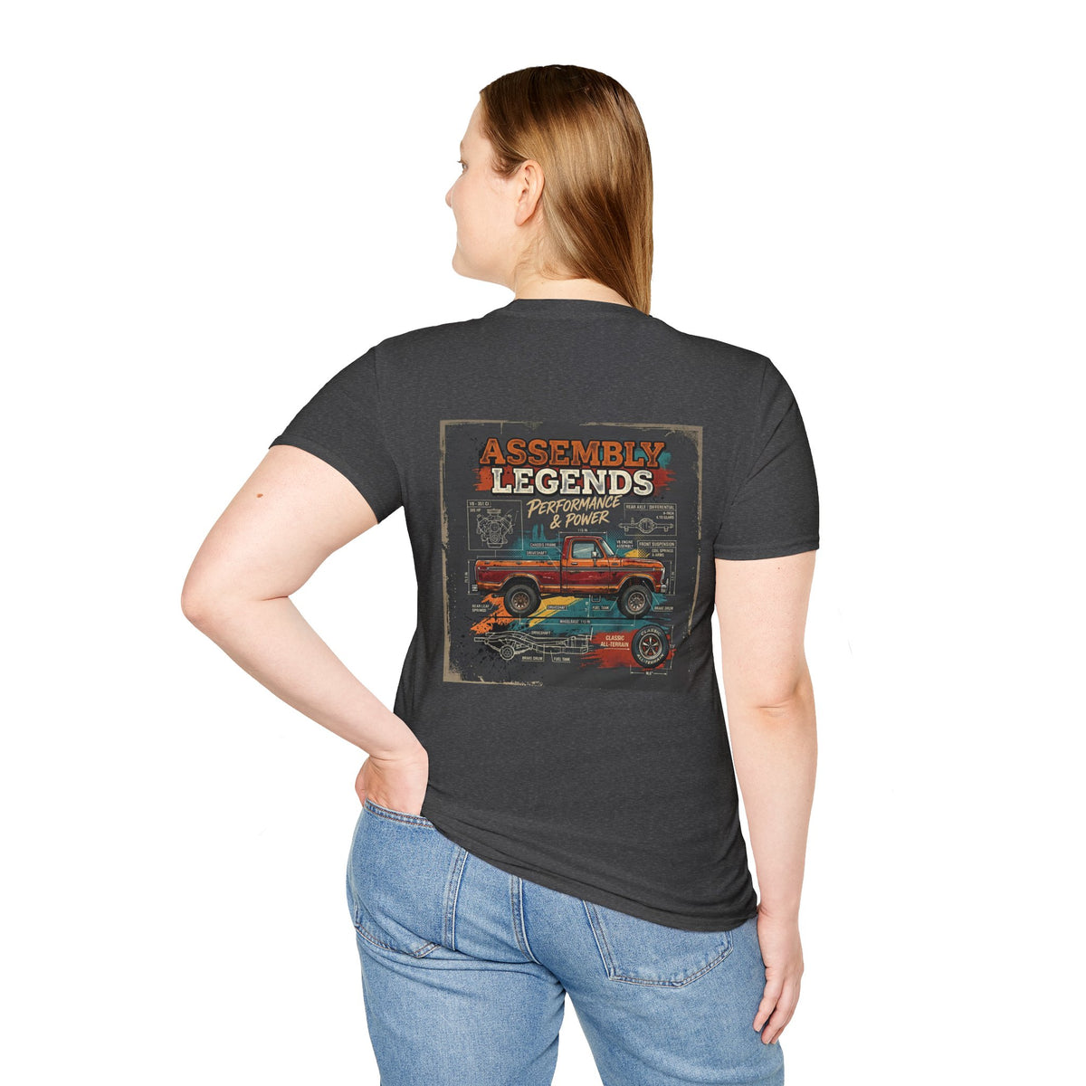"Assembly Legends: Performance & Power" Vintage Truck Graphic