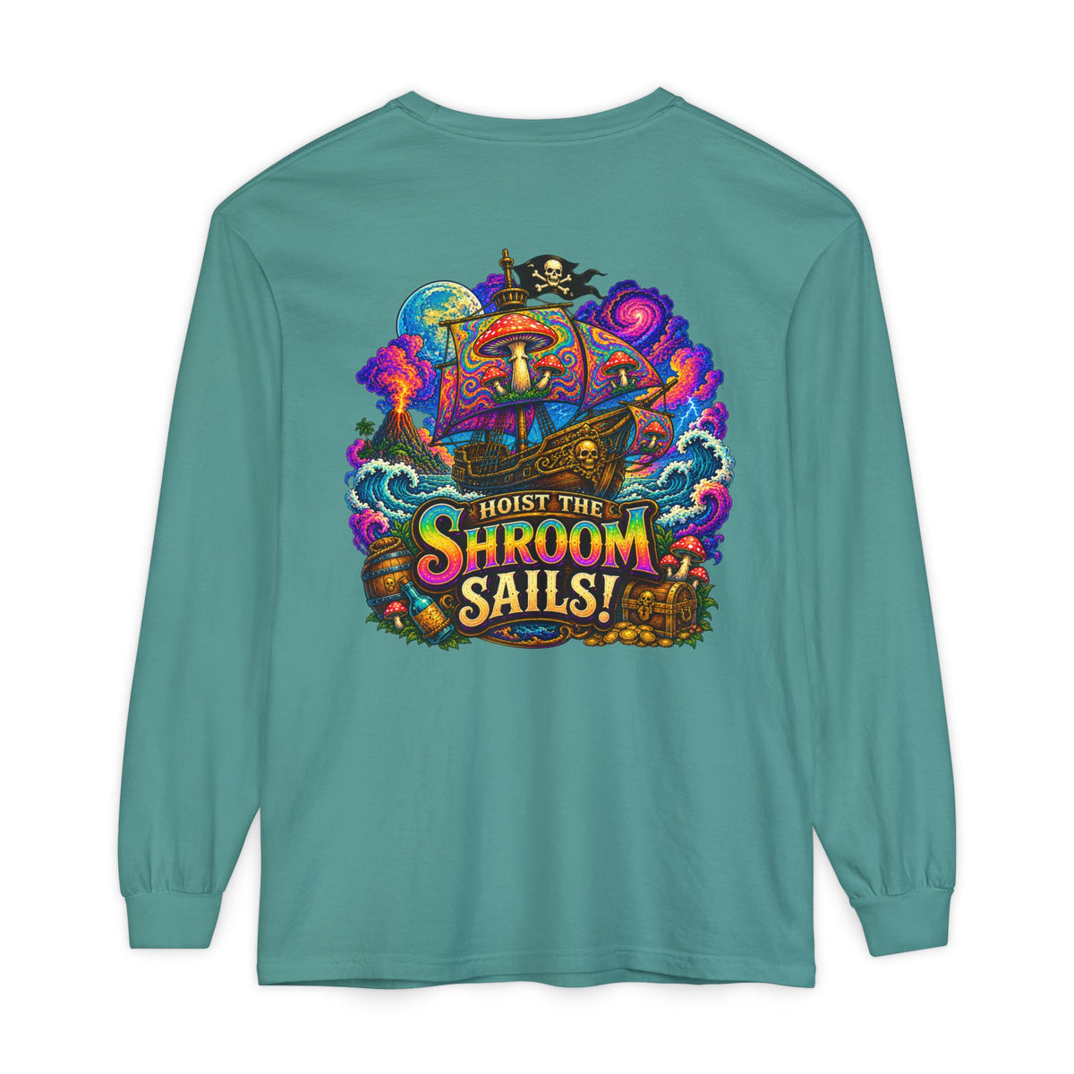 Hoist the Shroom Sails! Long Sleeve T‑Shirt