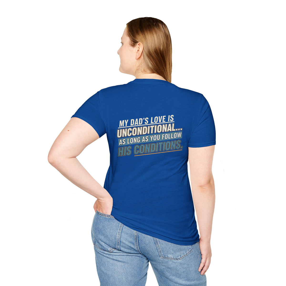 "My Dad’s Love Is Unconditional" Retro Graphic Father’s Day Tee
