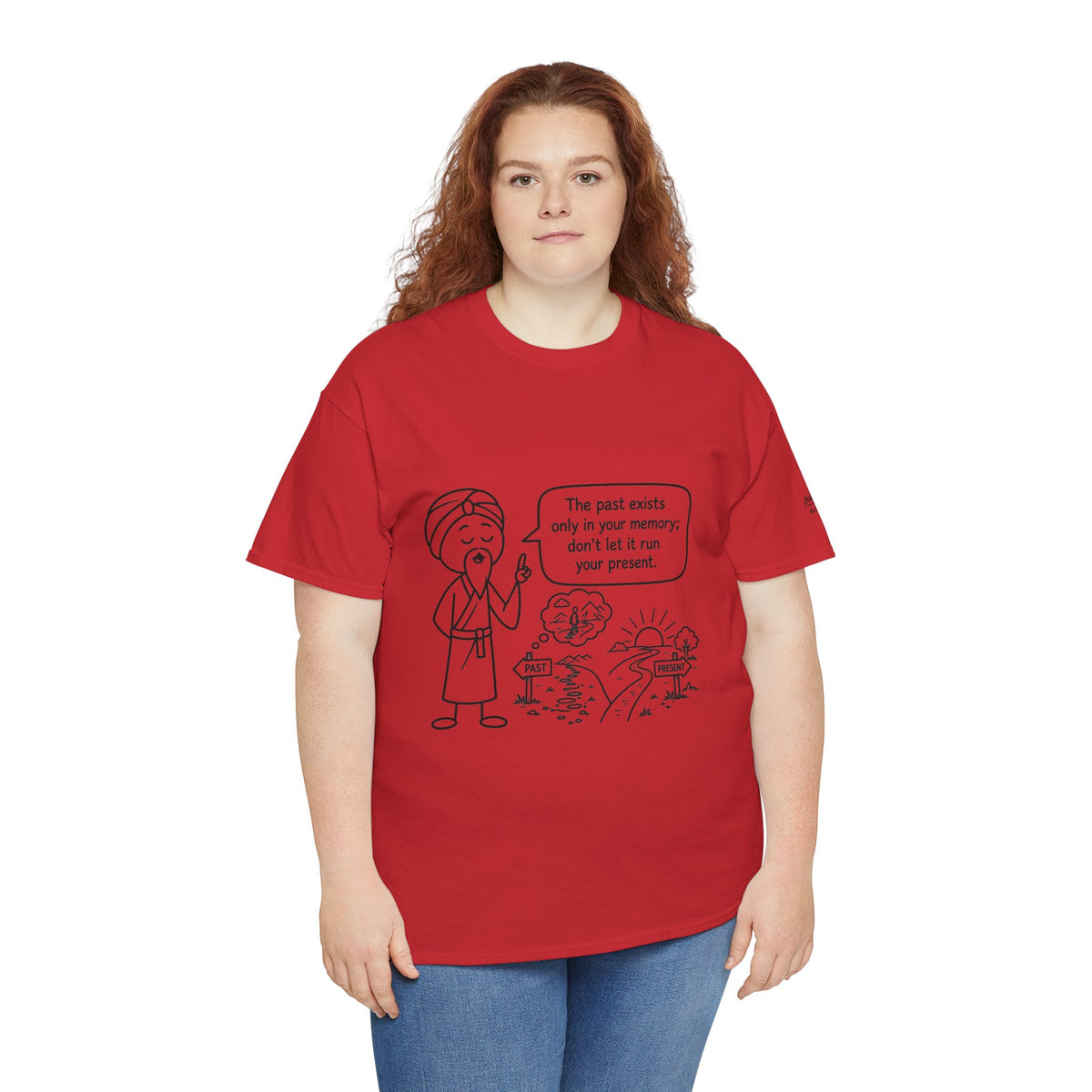 Inspirational Master Lee's Wisdom Graphic Tee — "The past exists only in your memory; don't let it ruin your present."