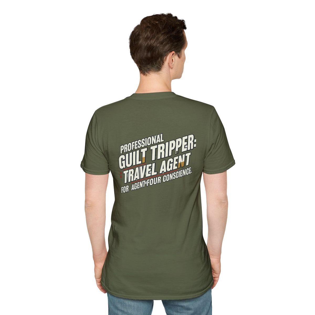 "Professional Guilt Tripper: Travel Agent for Agent Four Conscience" Graphic T-Shirt