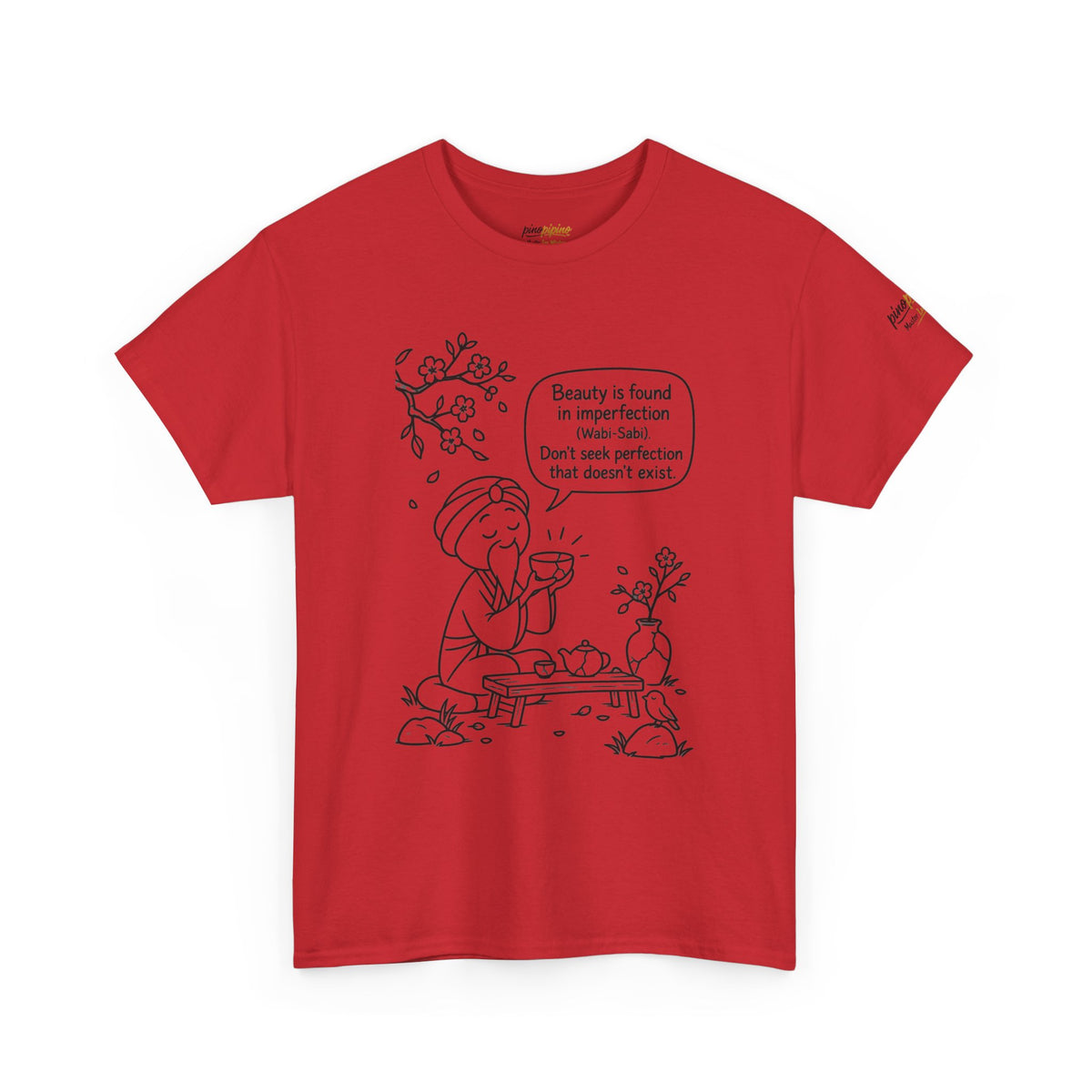 "Beauty is Found in Imperfection" Mindful Graphic Cotton Tee