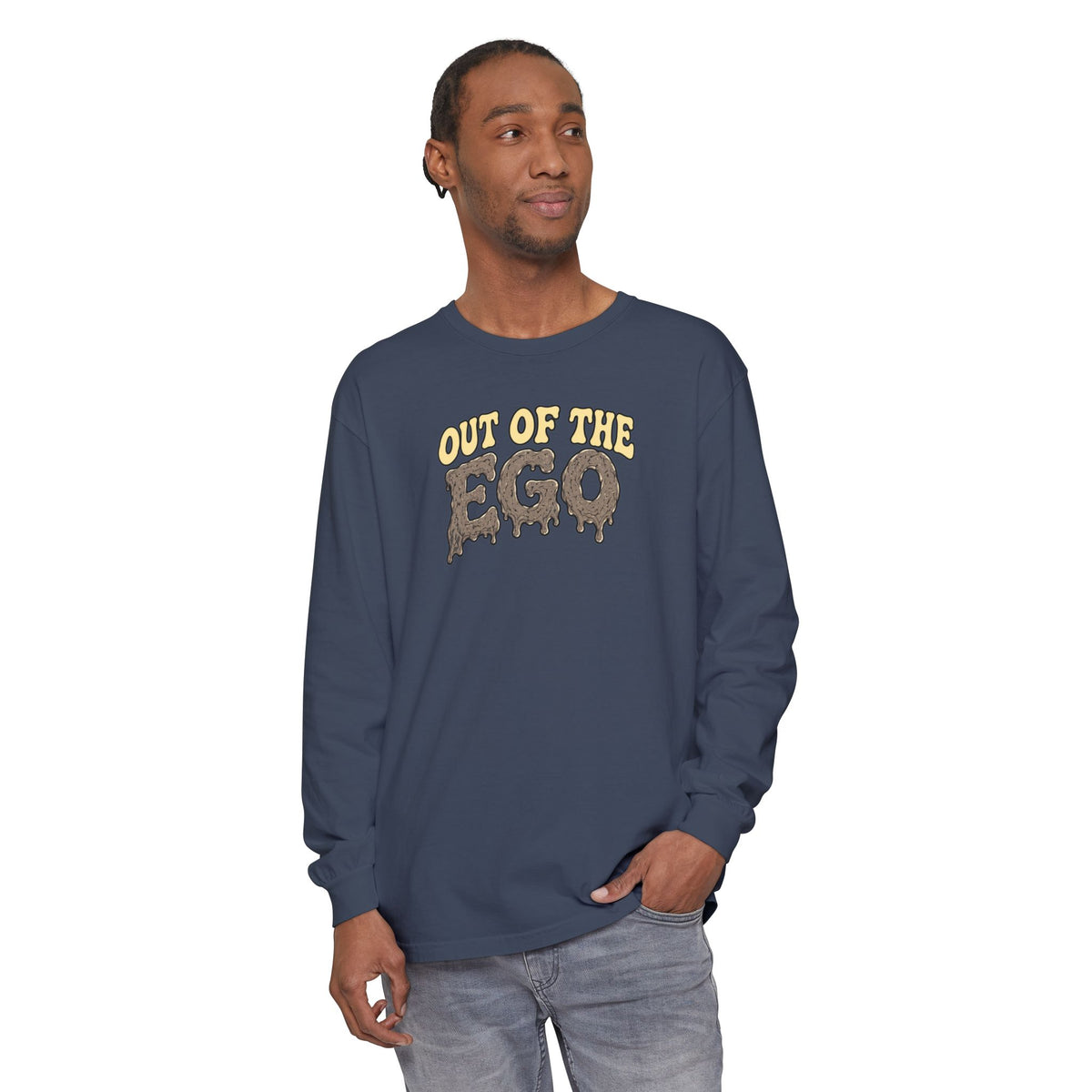 "Out of the Ego" Long Sleeve T-Shirt — Psychedelic DMT Blast Graphic