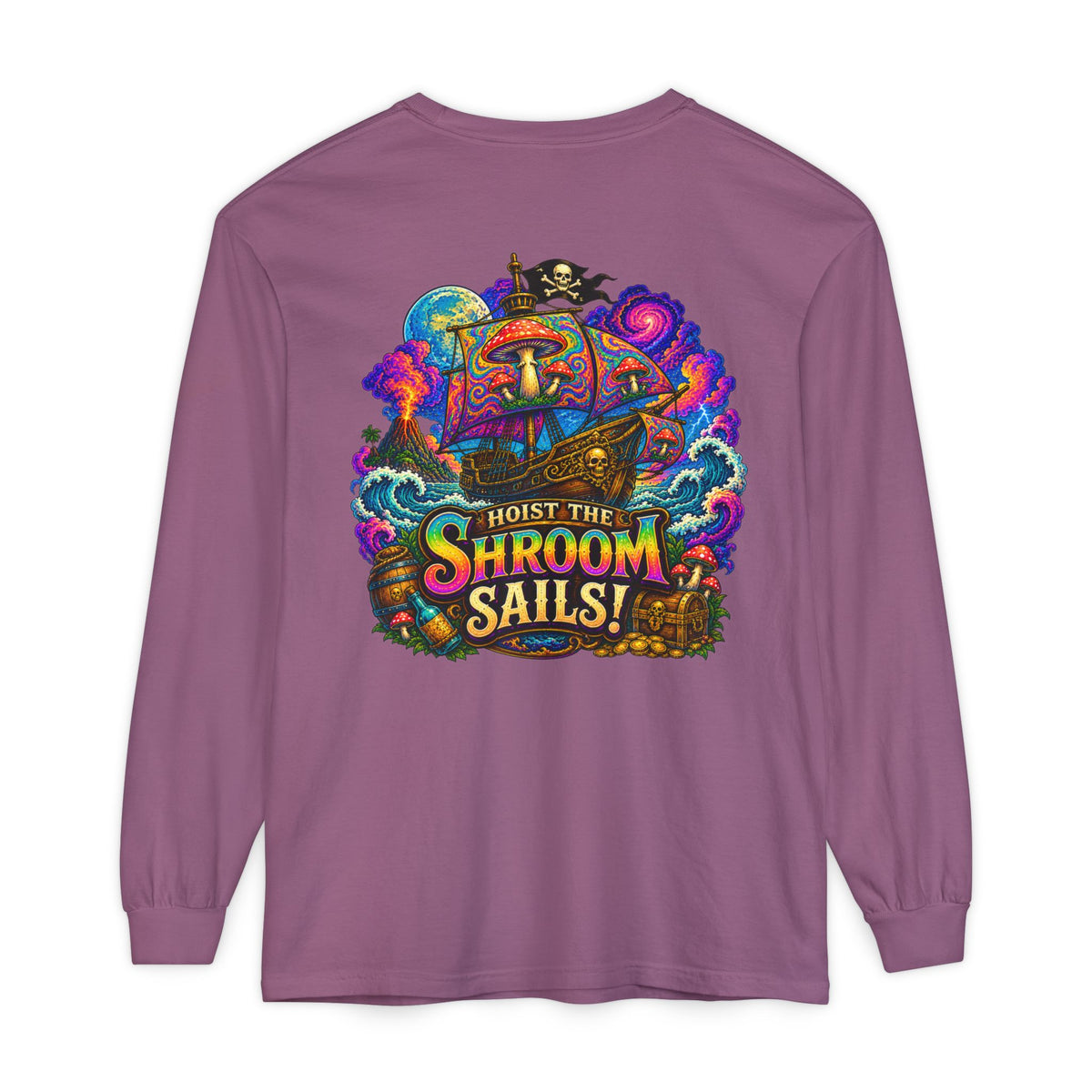 Hoist the Shroom Sails! Long Sleeve T‑Shirt