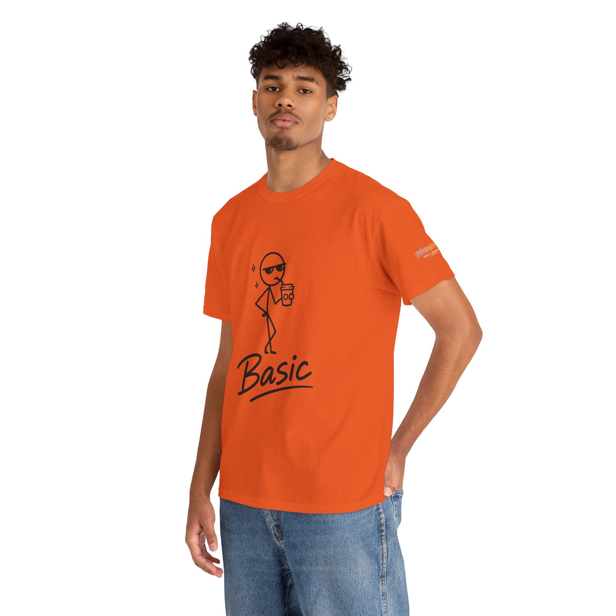 "Basic" Stick Figure Coffee Tee