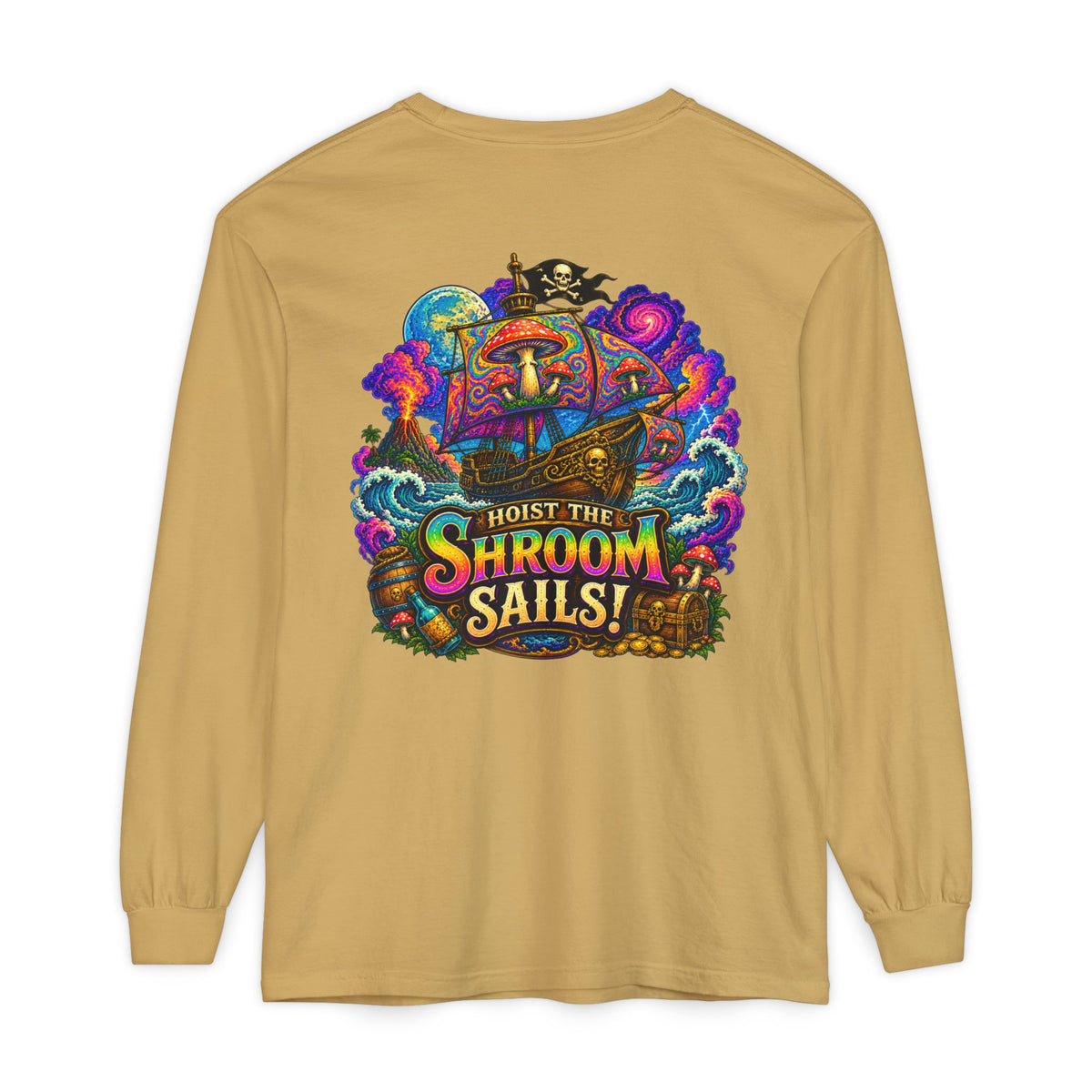 Hoist the Shroom Sails! Long Sleeve T‑Shirt