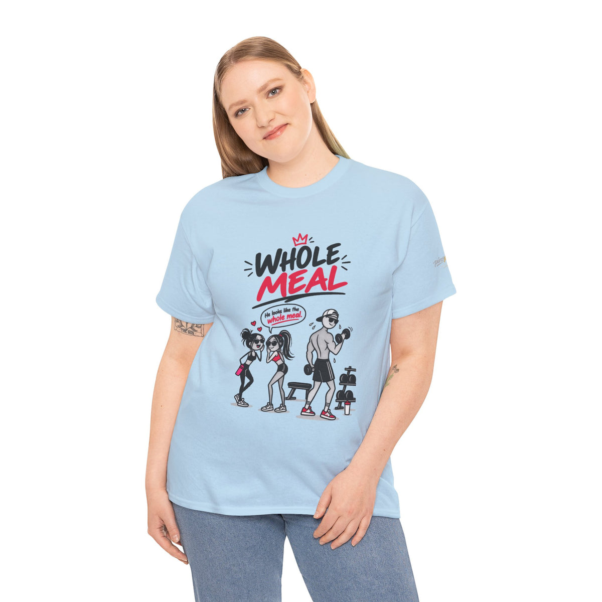Fitness Tee — "Whole Meal" Gym Motivation Shirt