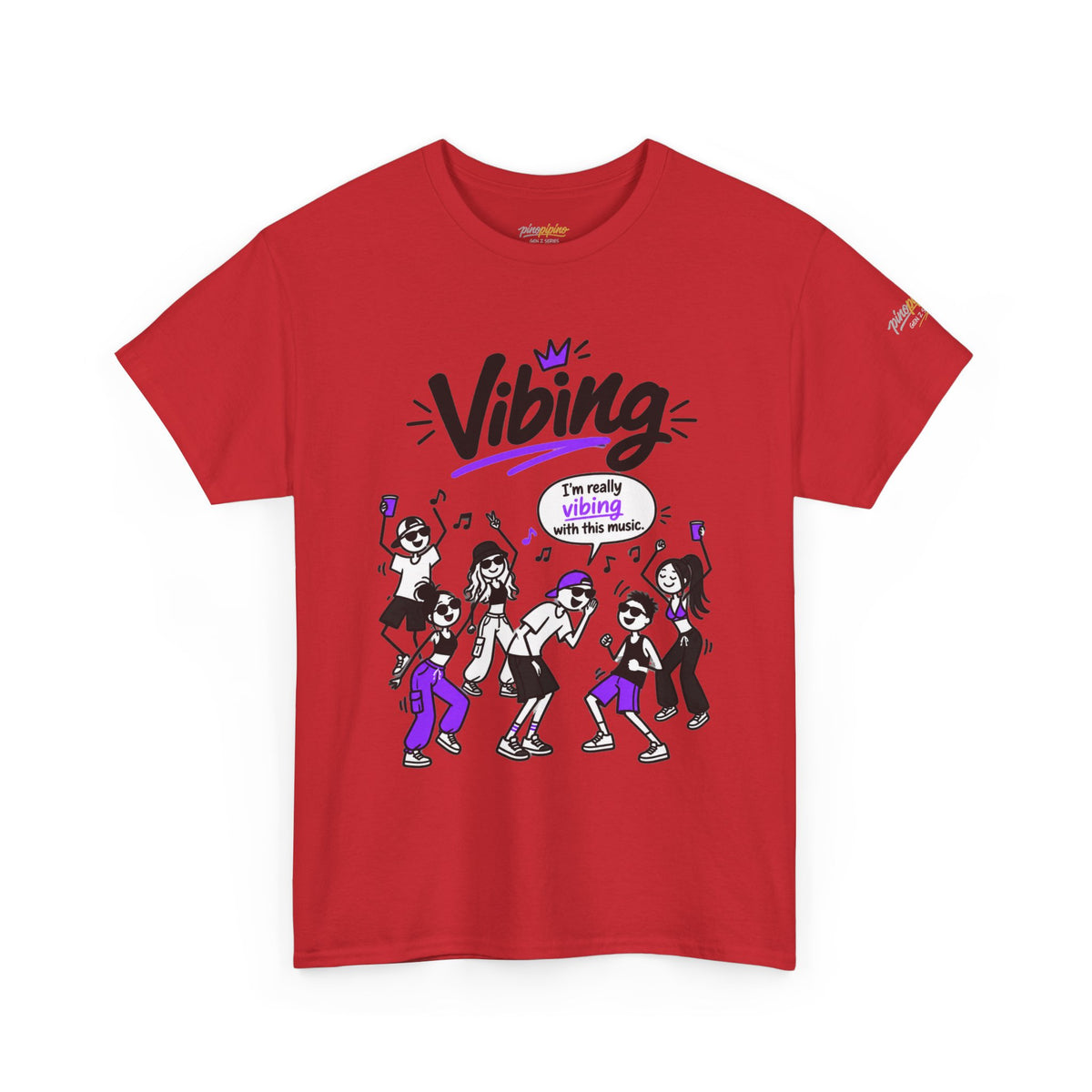 Vibing Dance Party Tee — "I'm Really Vibing" Graphic T-Shirt