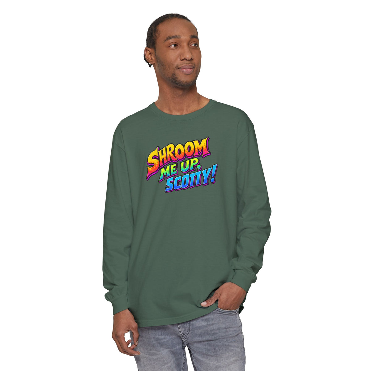 Shroom Me Up Scotty! Long Sleeve T‑Shirt