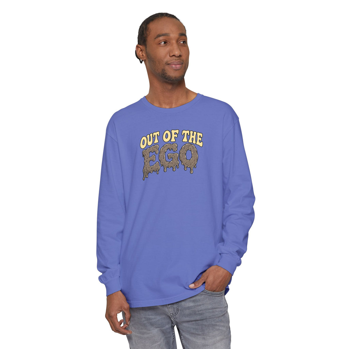 "Out of the Ego" Long Sleeve T-Shirt — Psychedelic DMT Blast Graphic