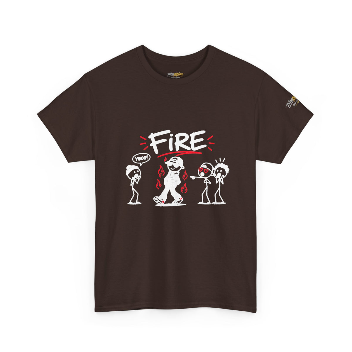 "Fire" Gen Z Cartoon Tee