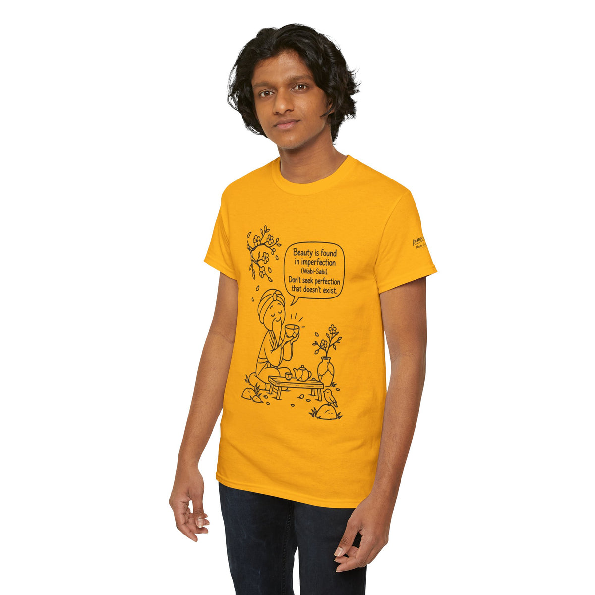 "Beauty is Found in Imperfection" Mindful Graphic Cotton Tee