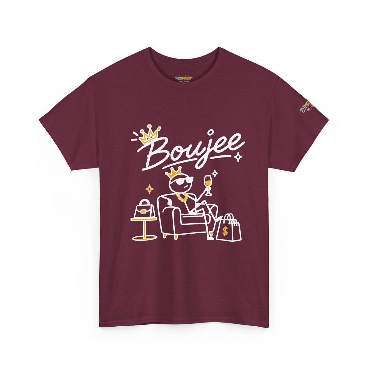 "Boujee" Minimal Graphic Cotton T-Shirt