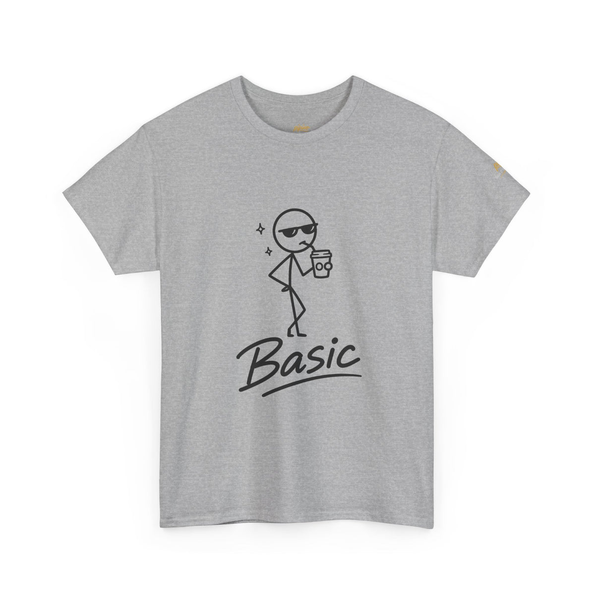 "Basic" Stick Figure Coffee Tee