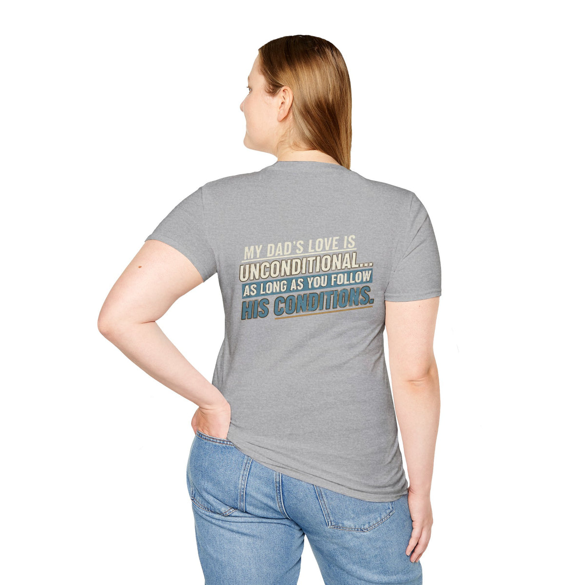 "My Dad’s Love Is Unconditional" Retro Graphic Father’s Day Tee