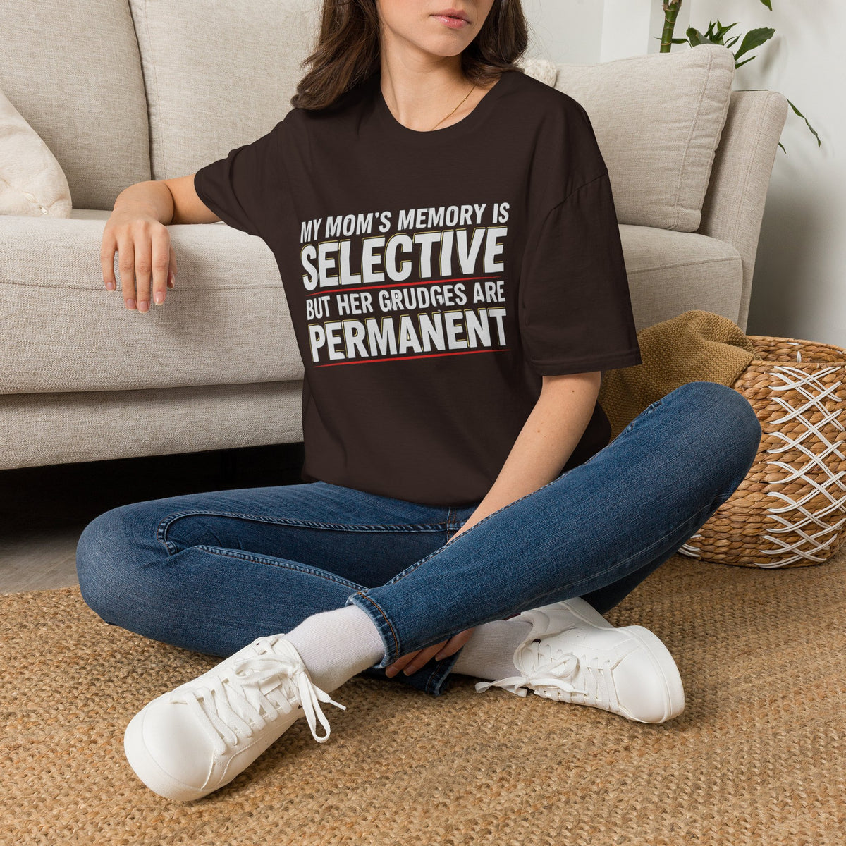"My Mom’s Memory Is Selective But Her Grudges Are Permanent" Funny Tee