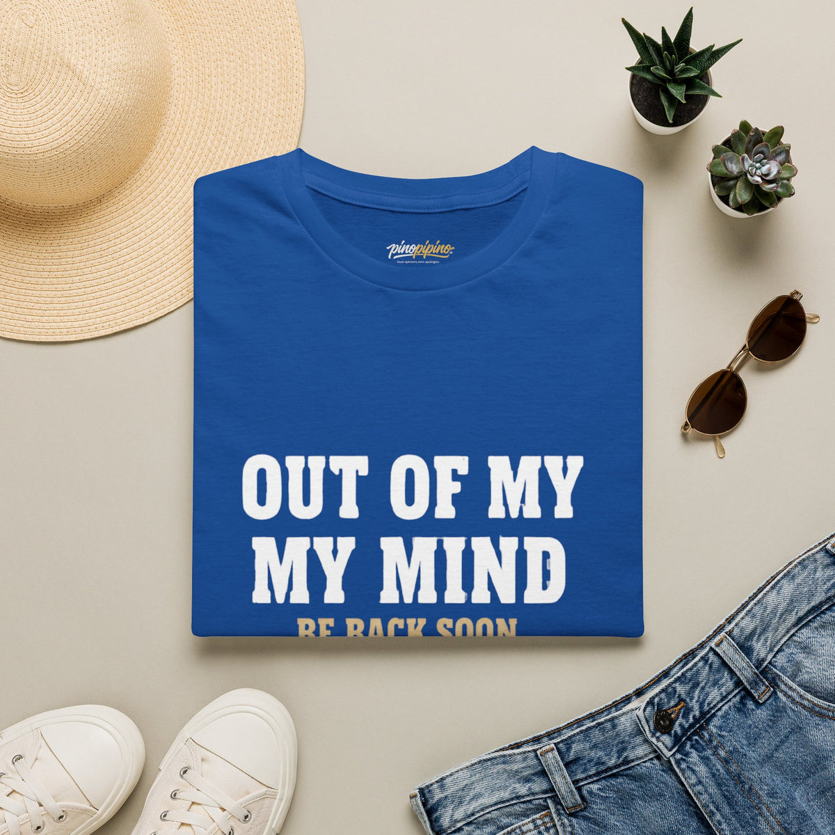 "Out of My Mind, Be Back Soon" Funny Graphic Tee