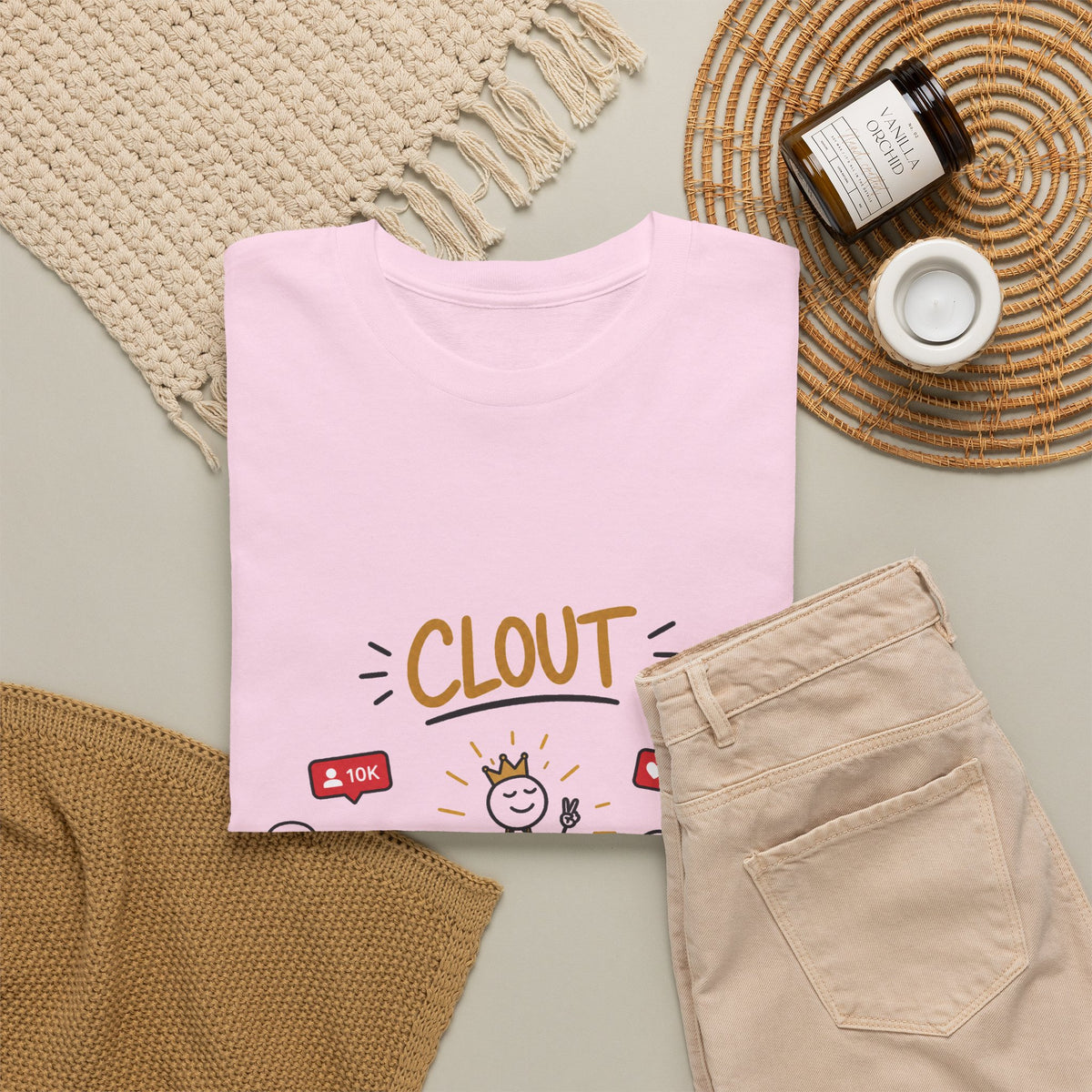 "Clout" Social Media Graphic Tee