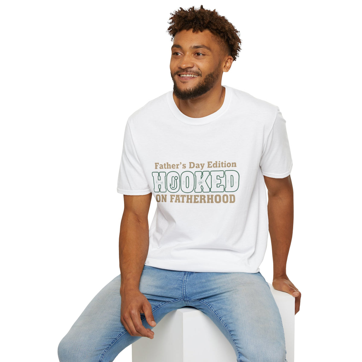 Hooked on Fatherhood T-Shirt — Father's Day Edition Dad Tee