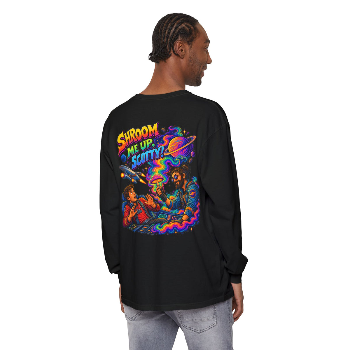 Shroom Me Up Scotty! Long Sleeve T‑Shirt