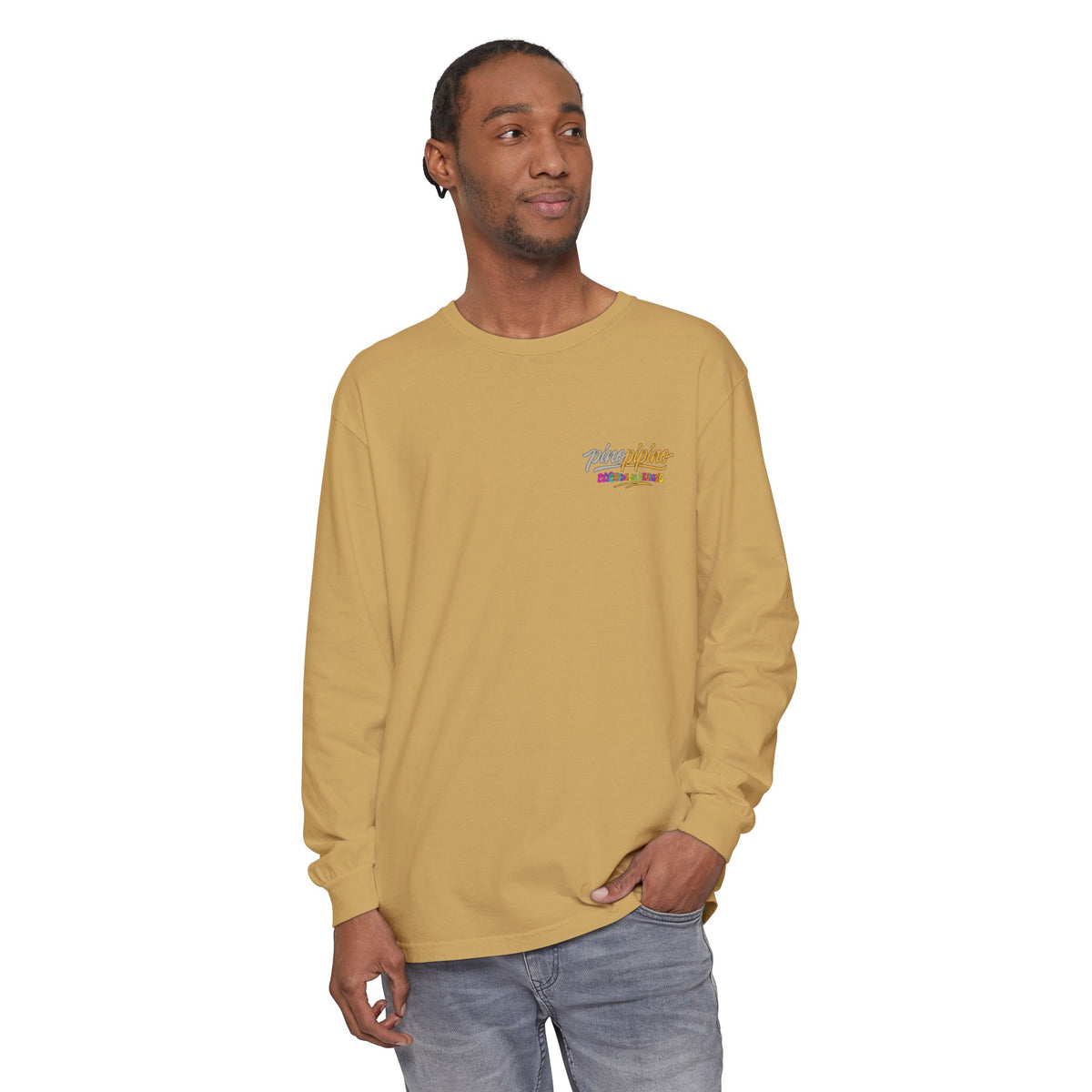 Psychedelic Mushroom Long Sleeve T‑Shirt — "Shrooming Where the Grass Is Greener"