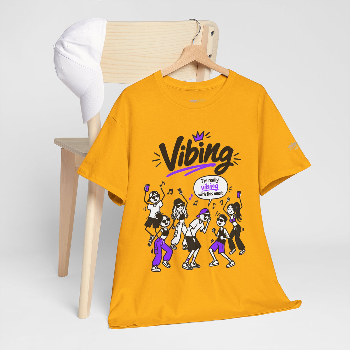 Vibing Dance Party Tee — "I'm Really Vibing" Graphic T-Shirt
