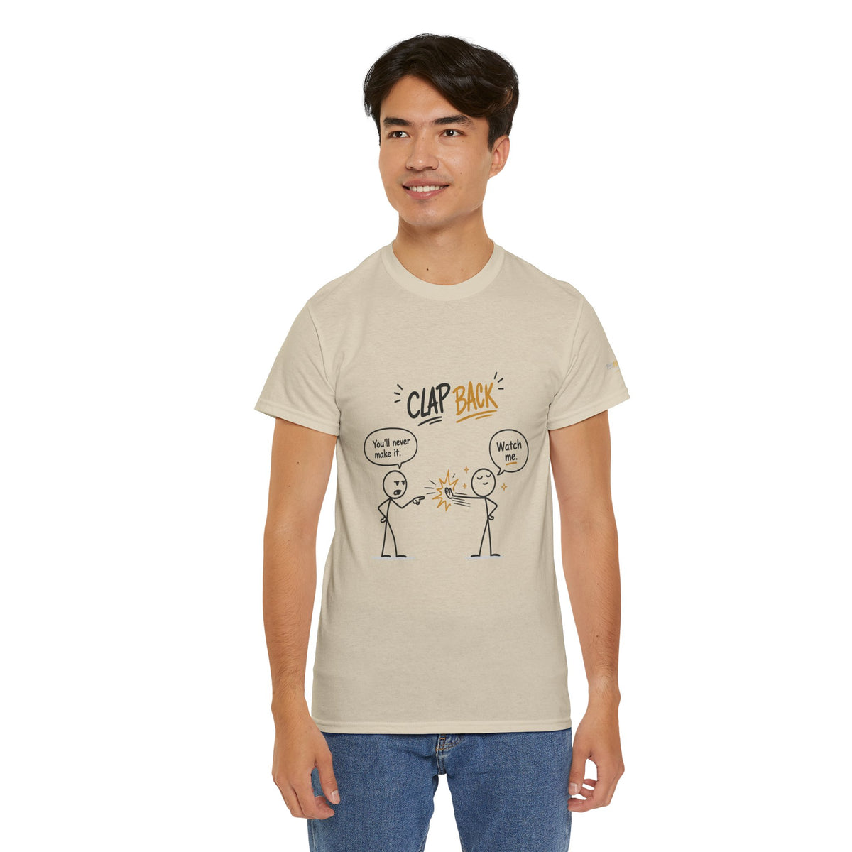 "Clap Back" Tee — Funny Stick Figure 'Clap Back' Graphic T-Shirt