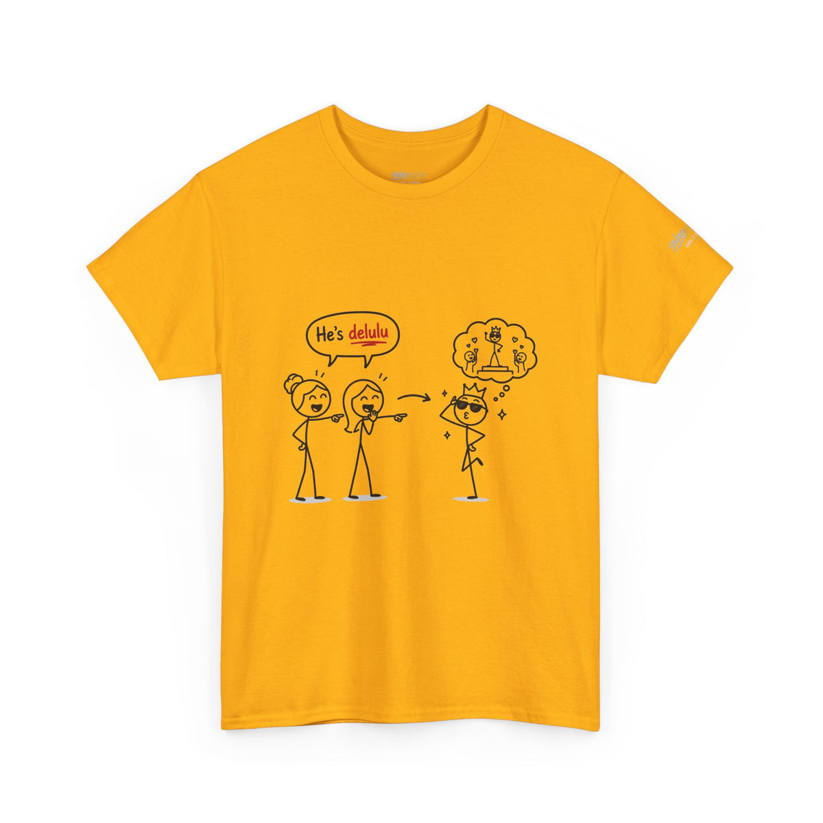 "He's Delulu" Funny Stick Figure Tee