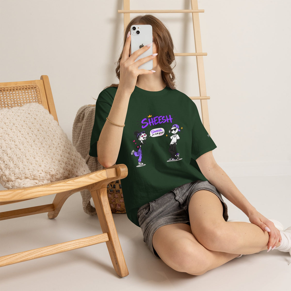 "Sheesh" Cartoon Tee — Funny Retro Graphic T-Shirt