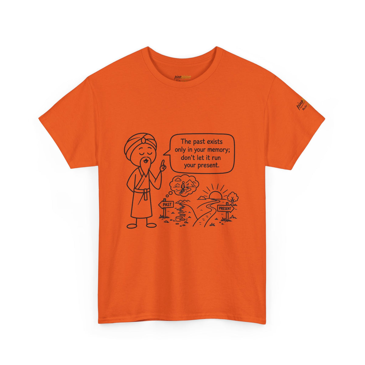 Inspirational Master Lee's Wisdom Graphic Tee — "The past exists only in your memory; don't let it ruin your present."
