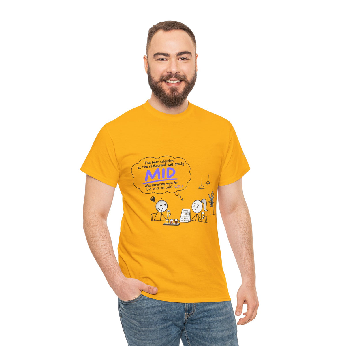 "Mid" GenZ Slang Humor T‑Shirt