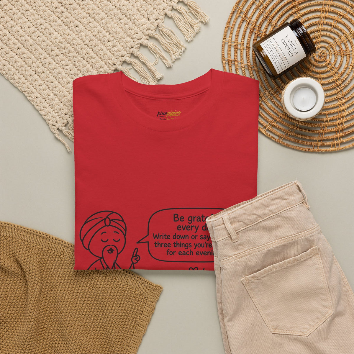 Gratitude Master Lee's Wisdom Tee — "Be grateful every day" Graphic T-Shirt