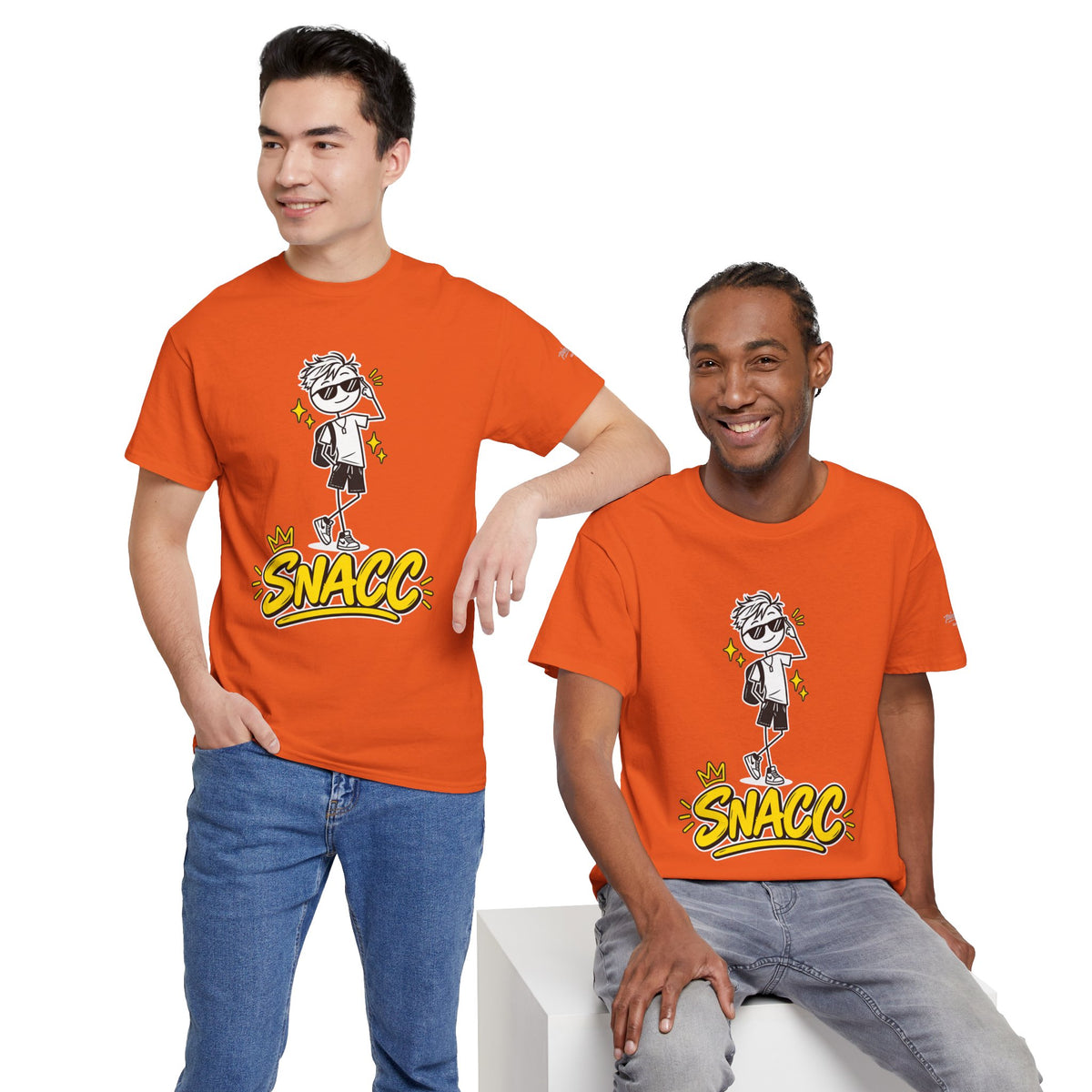 “SNACC” Man Graphic Streetwear Tee